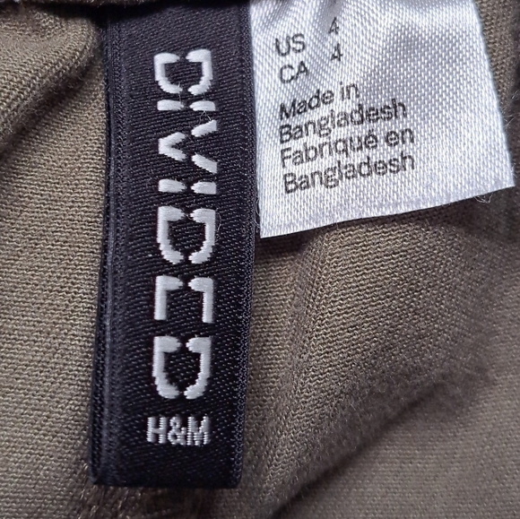 Divided Olive Jogger Pants Size 4 - Picture 8 of 8